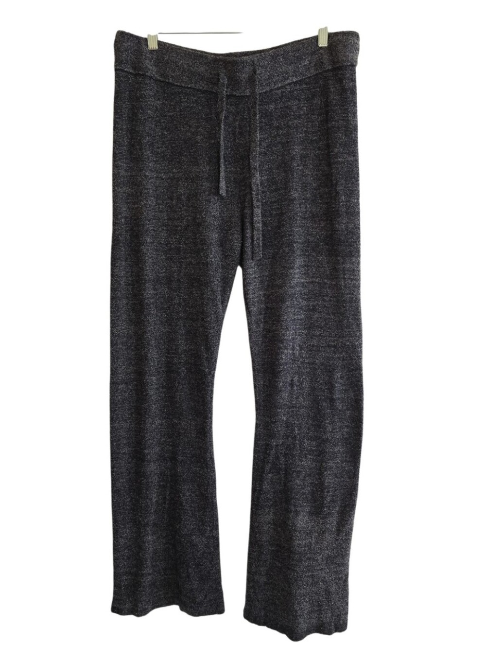 Barefoot Dreams CozyChic Lite Knit Lounge Pants Carbon Gray Large Wide Leg